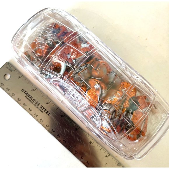 NASCAR Candy Dish 2001 Home Depot Tony Stewart #20 Acrylic w/ Candy Original Box - Picture 11 of 11
